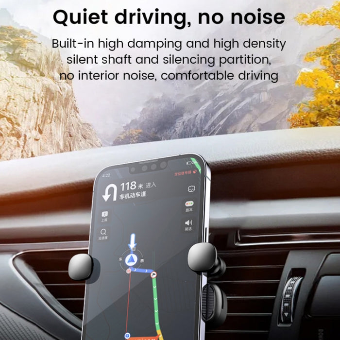 Mobile Phone Holder for Car - 360° Rotatable Gravity Sensing Smartphone Stand, Air Vent Clip Mount Mobile Cell Stand