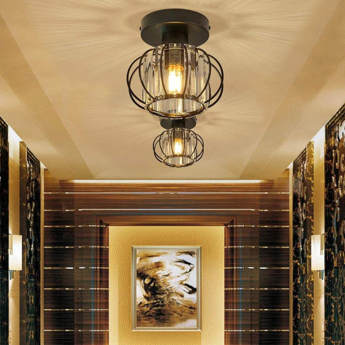 Modern Crystal Ceiling Lampshade.