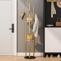 Modern Standing Coat Rack is Organized with Coat and Other Accessories.