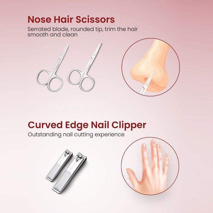 Scissors and Clipper From Moxedo 12-in-1 Nail Clipper Set