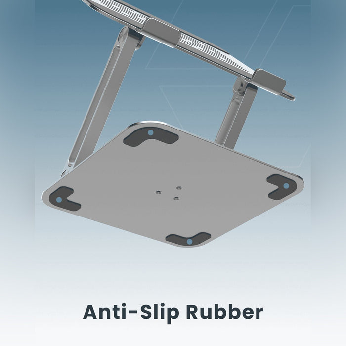 Anti- slip Base Of Moxedo Aluminum Laptop/ Tablet Stand.