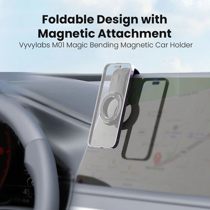 foldable design of Moxedo Magnetic Car Mount Phone Holder