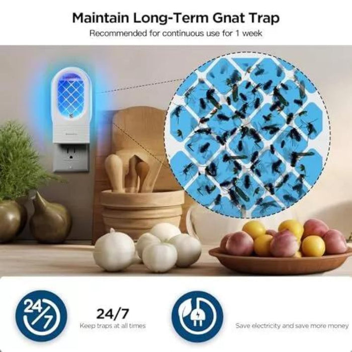 Moxedo Plug- In Flying Insect Trap, Indoor Insect Trap UVA Light Is Placed  in Kitchen.