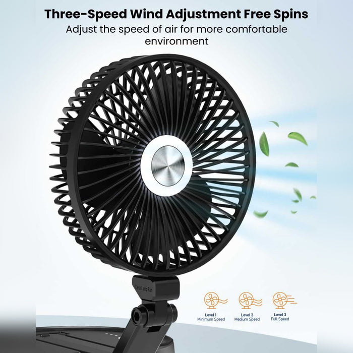 Moxedo Wall Mounted Oscillating Cordless Foldable Fan.