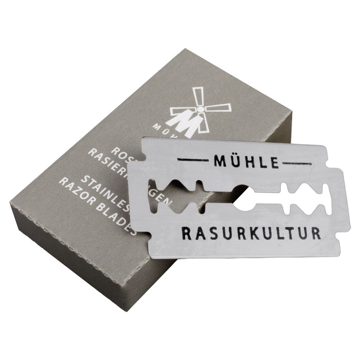 MÜHLE shaving razor blades, stainless steel, 10 pieces, medium sharpness, K1