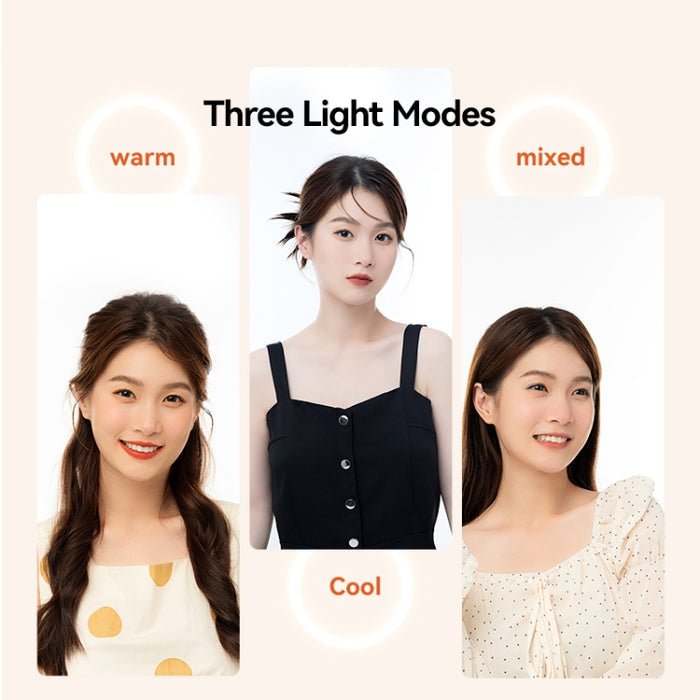 A Women Is At Three Light Modes Produced By Multi-functional Mobile Phone Holder.