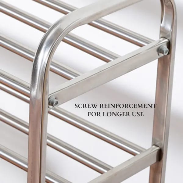 Parts Of Multi-Layer Stainless Steel Shoes Rack.