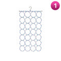 Multi-Ring Hanging Scarf Holder on a white background