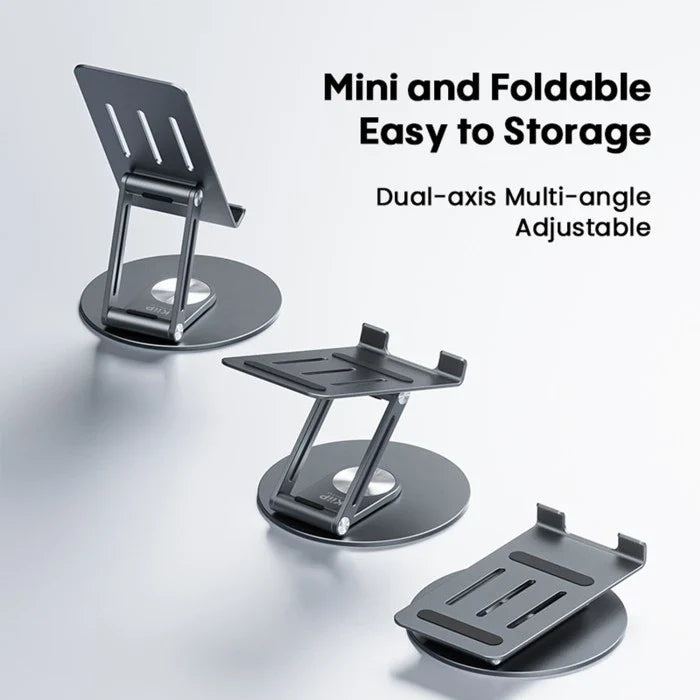 Multifunctional 360° Rotating Aluminium Alloy Stand for Mobile Phone, iPad