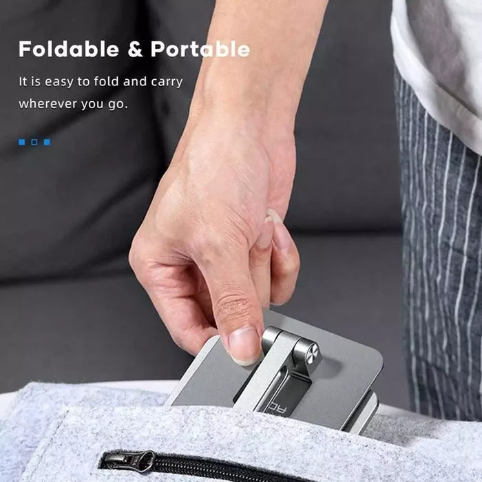Multifunctional 360° Rotating Aluminium Alloy Stand for Mobile Phone, iPad