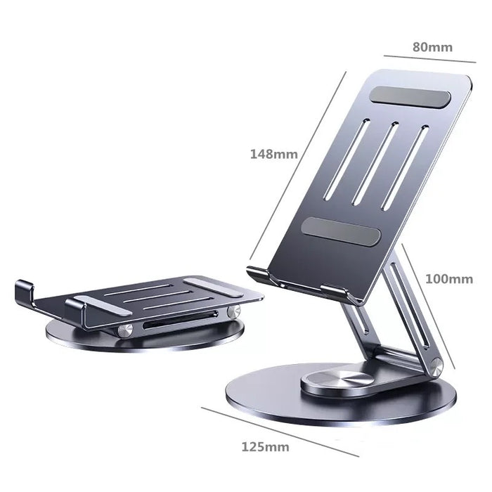 Multifunctional 360° Rotating Aluminium Alloy Stand for Mobile Phone, iPad