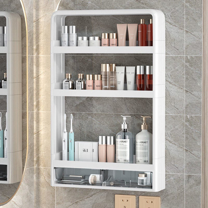 Multipurpose Organizer Rack Wall Mounted Shelf Cosmetic Rack Storage