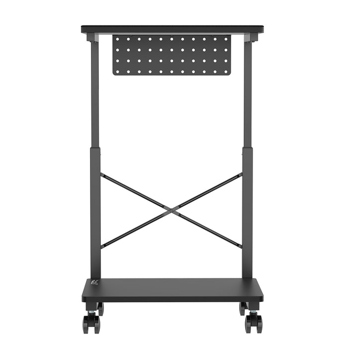 NanoRS CPU cart stand with shelf, 80kg max, adjustable height 550~850mm, RS430