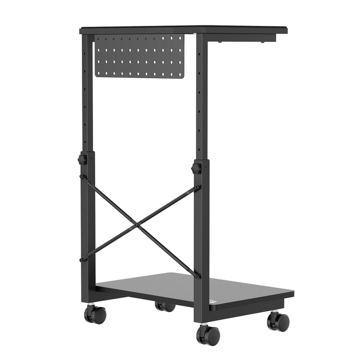 NanoRS CPU cart stand with shelf, 80kg max, adjustable height 550~850mm, RS430