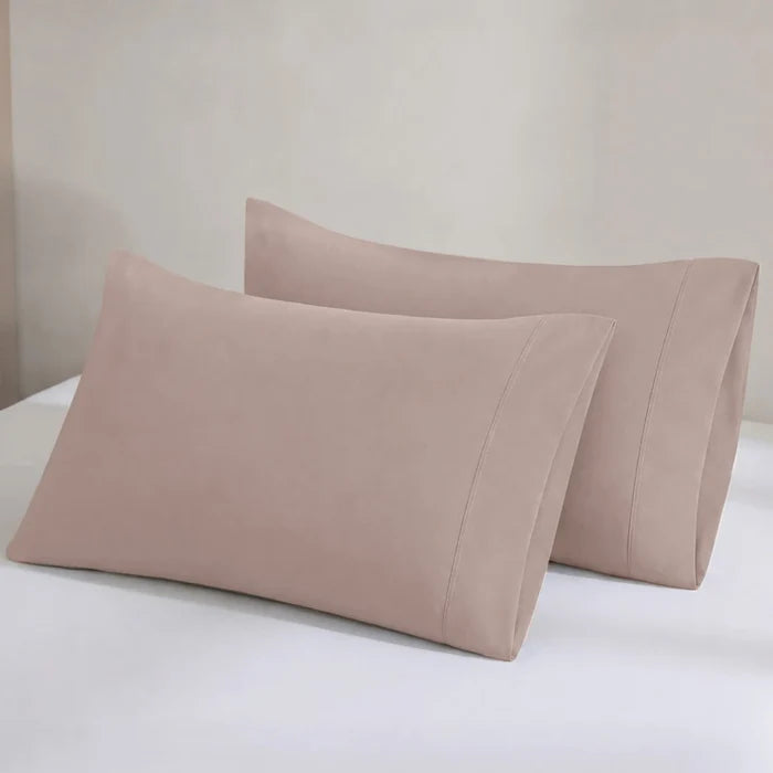 Natural Organic Cotton Sateen Pillowcase Pair