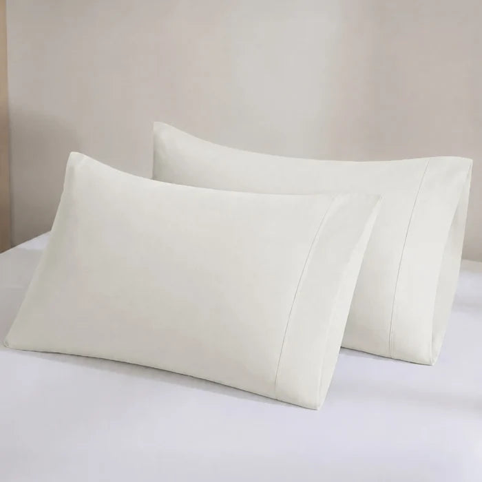 Natural Organic Cotton Sateen Pillowcase Pair