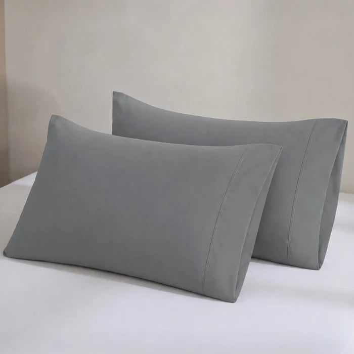 Natural Organic Cotton Sateen Pillowcase Pair