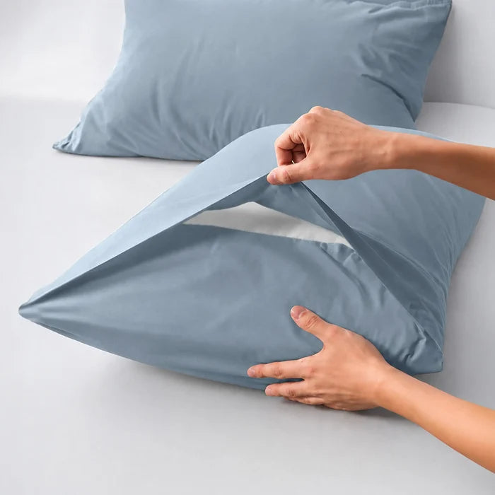 Natural Organic Cotton Sateen Pillowcase Pair
