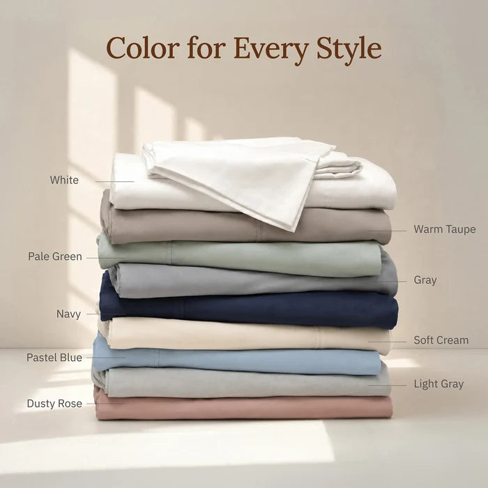 Natural Organic Cotton Sateen Pillowcase Pair