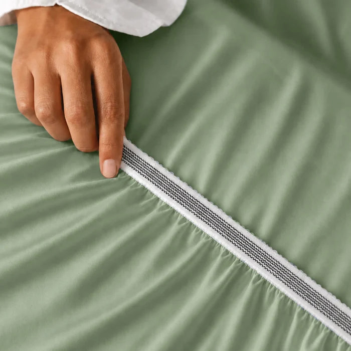 Natural Organic Cotton Sateen Sheet Set