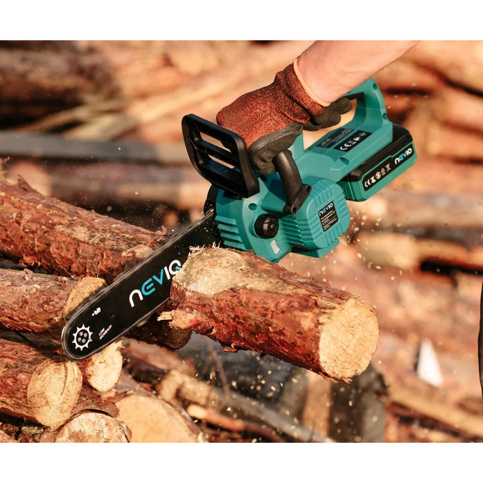 NEVIQ cordless chainsaw, 12'' bar, 1000W, brushless motor, L12302