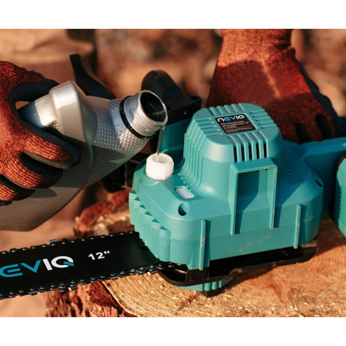 NEVIQ cordless chainsaw, 12'' bar, 1000W, brushless motor, L12302