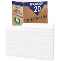 Open Box White Pillowcase Pairs – Bulk Pack (20 Pairs / 40 Pieces), Mixed Thread Counts - California Design Den