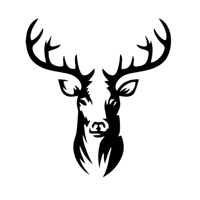 Openwork painting, 3D wall decoration, 3D painting "Deer" 60x50cm black