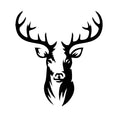 Openwork painting, 3D wall decoration, 3D painting "Deer" 70x65cm black