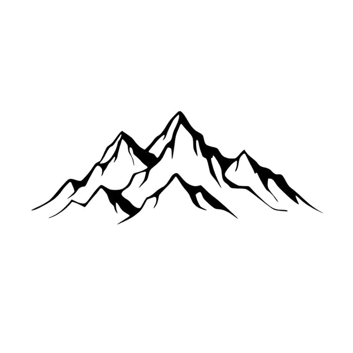 Openwork painting, 3D wall decoration, 3D painting "Panorama of Mountains" 100x34cm Black