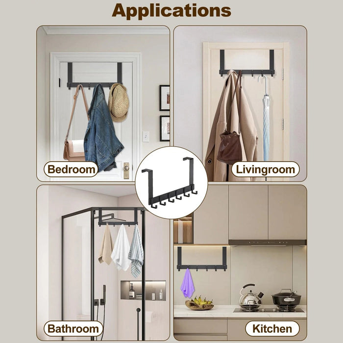 Different Usage Scenarios Of Over Door Hooks.