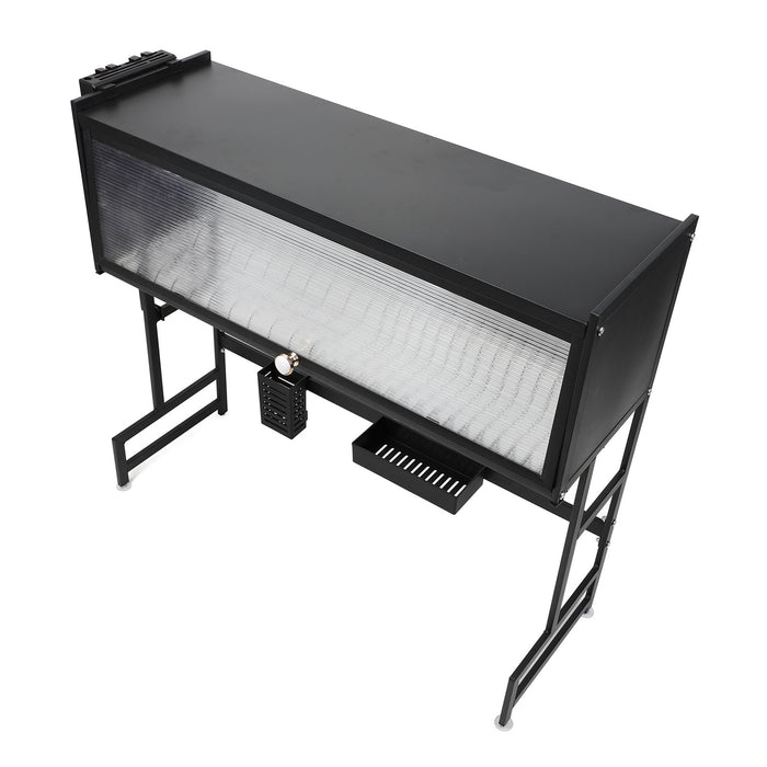 Over-Sink Dish Drying Rack with a white background