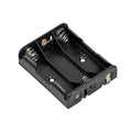 Plastic battery basket 3xAA square black GNI0052