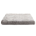 Gray Soft plush dog bed with foam sponge for small and medium dogs