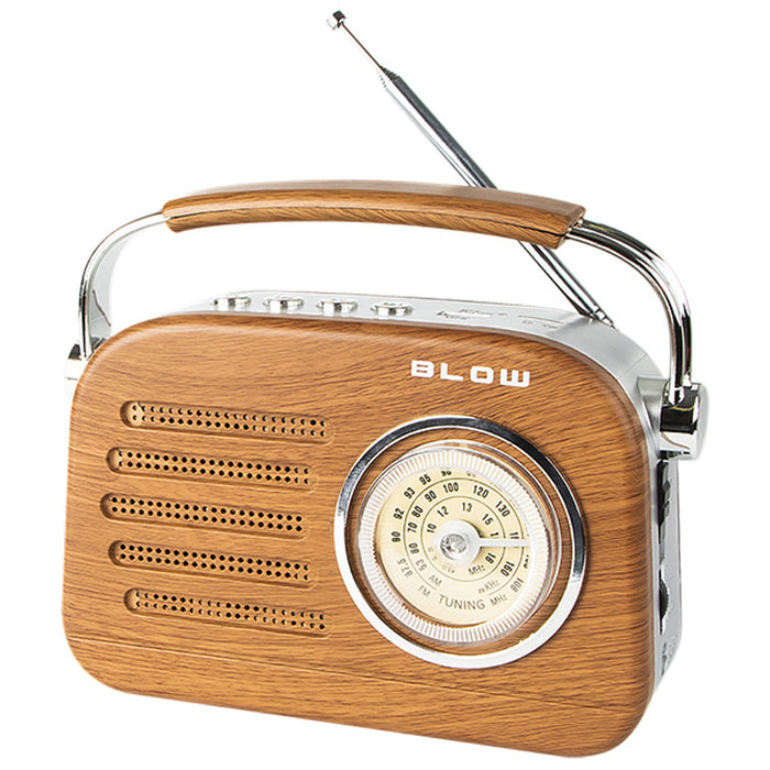 Portable analog AM/FM Bluetooth radio RA3 battery and mains power Blow