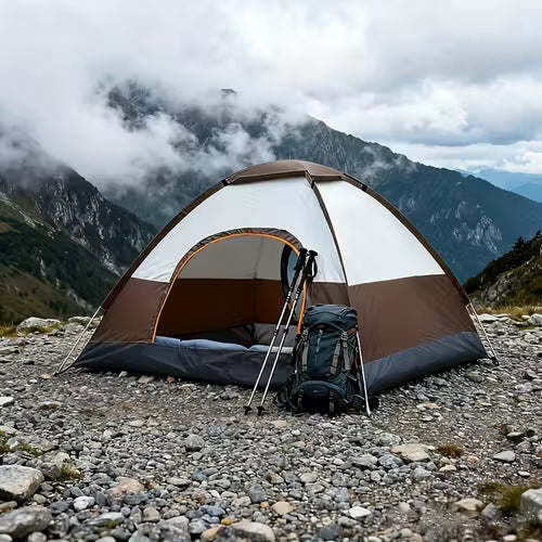 Portable Camping Tent, Waterproof Outdoor Travel Dome Tent