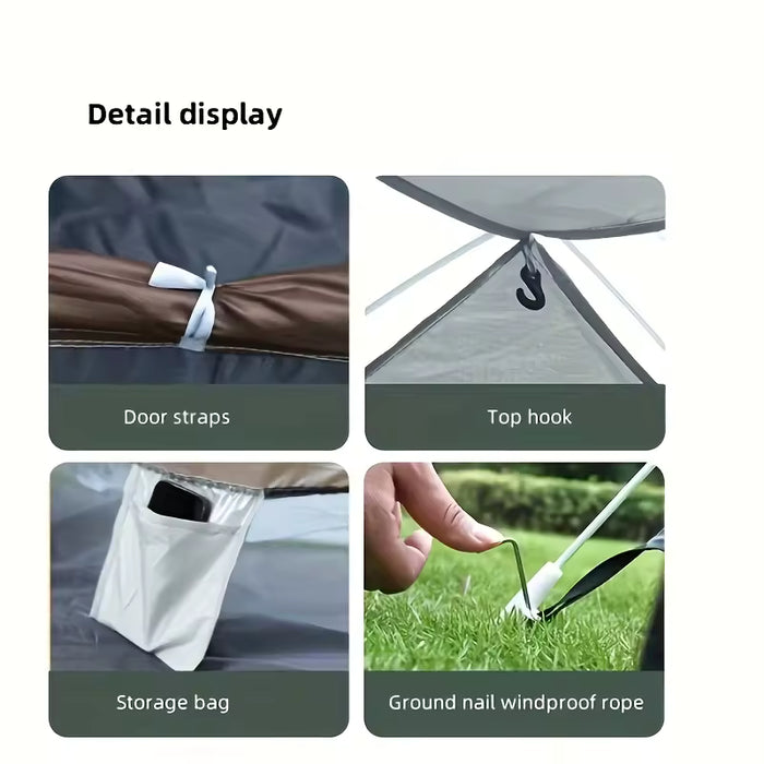Design Display of Portable Camping Tent.