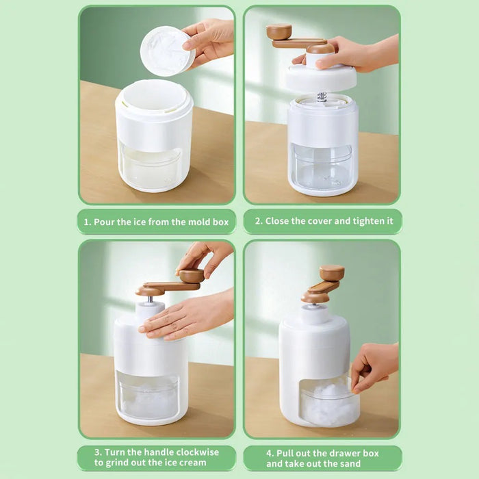 A guide for using the   Manual Ice Crusher & Shaver