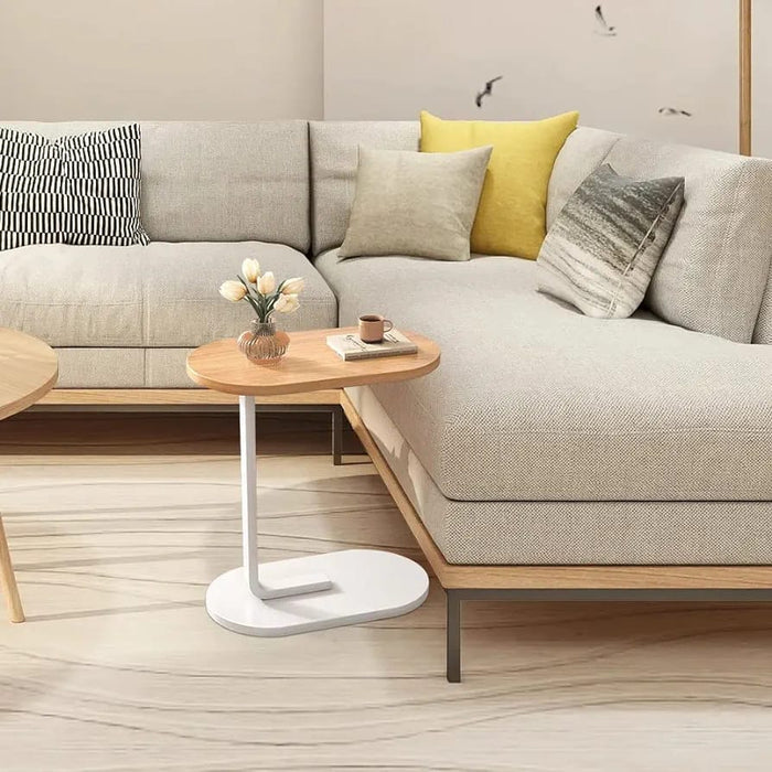 C-Shaped Tea Table in Living Area.