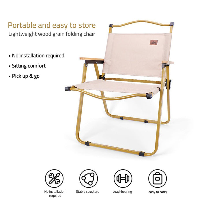 Showcasing Portable Outdoor Camping Chair with its feature