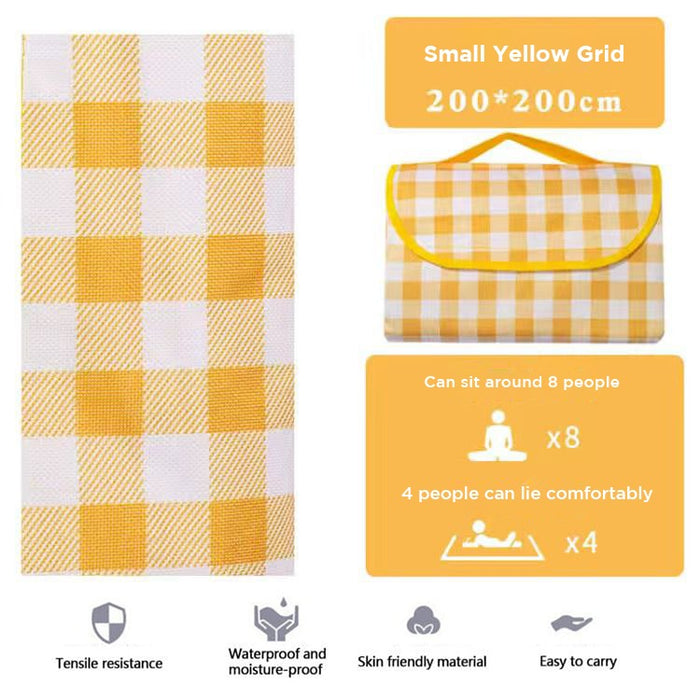 Portable Picnic Mat Basket Foldable Hiking Outdoor Pocket Beach Mat Camping Equipment