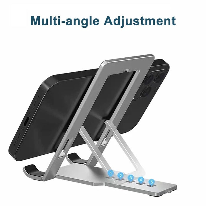 showing multi angle adjustment of Mobile Phone and Tablet Holder Bracket
