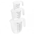 Practic kitchen measuring cup set, 3 pieces, graduated, 56120719
