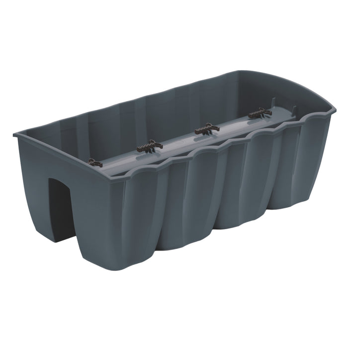 Prosperplast balcony railing pot, 58cm, anthracite, DCRO600