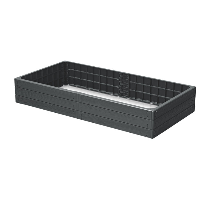 Prosperplast garden bed, 149cm, anthracite, Base Woody