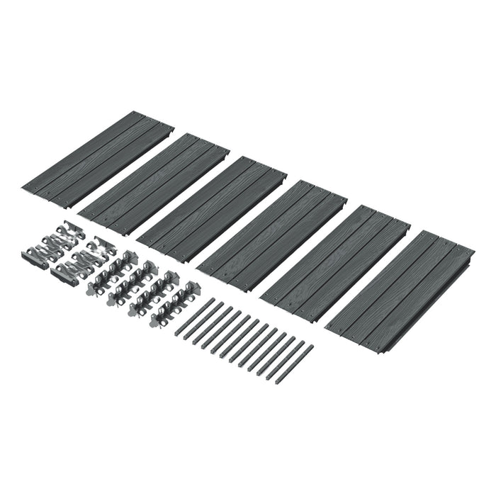 Prosperplast garden bed, 149cm, anthracite, Base Woody