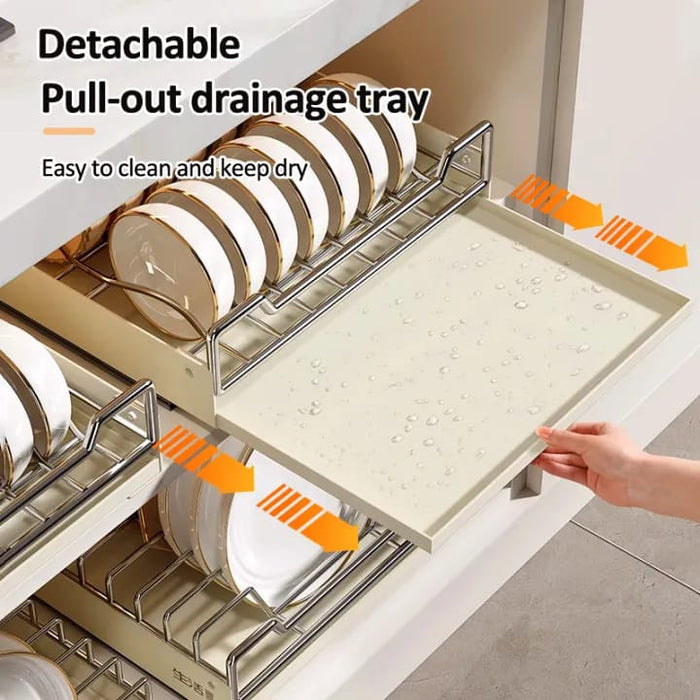 Pull-out Storage Rack for Kitchen Cabinets - Under Sink Organizers And Storage Drawer