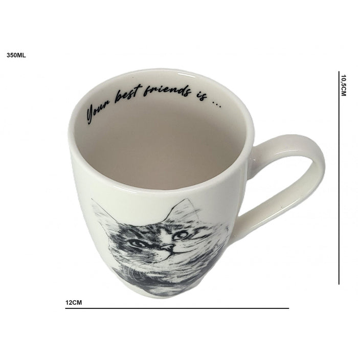 Queen Isabel porcelain mug, Siberian cat, 350ml, Q1-05201