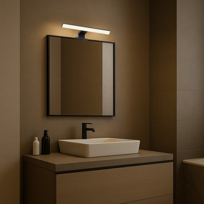 Rabalux bathroom lamp, 6W power, 4000K natural white, IP44. black, Loric