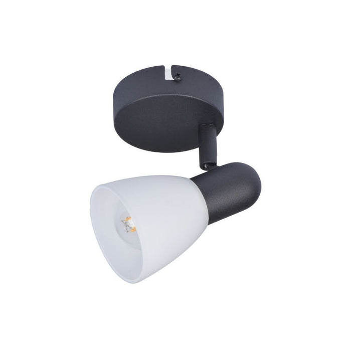 Rabalux ceiling lamp, spot, E14 bulb thread, IP20, black, Soma